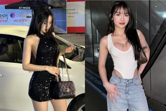 Em quỳ xuống bú cu anh say mê rồi nằm sấp cong mông cao, anh nện doggy hung hãn. Em rên rỉ dâm đãng, mông trắng hồng rung lên từng đợt, tận hưởng cảm giác sa đọa khi bị chịch mạnh sau màn tiệc đầy rượu và dục vọng.