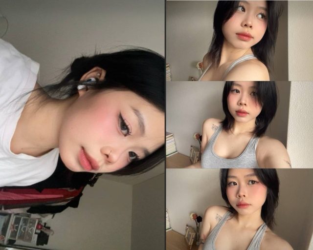 Em cá tính dâm đãng rên sướng khi em quỳ doggy cong mông cao trên giường. Lồn múp căng bóng rung rẩy theo nhịp dập mạnh bạo khiến nước dâm phun ra thành tia.