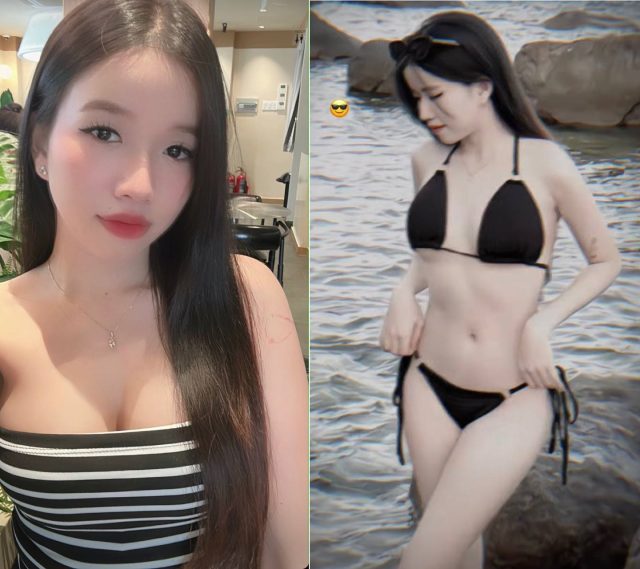 Gái xinh 1 mí đi du lịch bị nện cho nát bím khi em bị anh đè xuống giường khách sạn. Em gái xinh 1 mí quỳ doggy cong mông cao, lồn múp bị nện mạnh bạo từ phía sau, nước dâm tuôn ra ướt đẫm, em la hét dâm đãng “Anh nện nát bím em đi em sướng quá”.