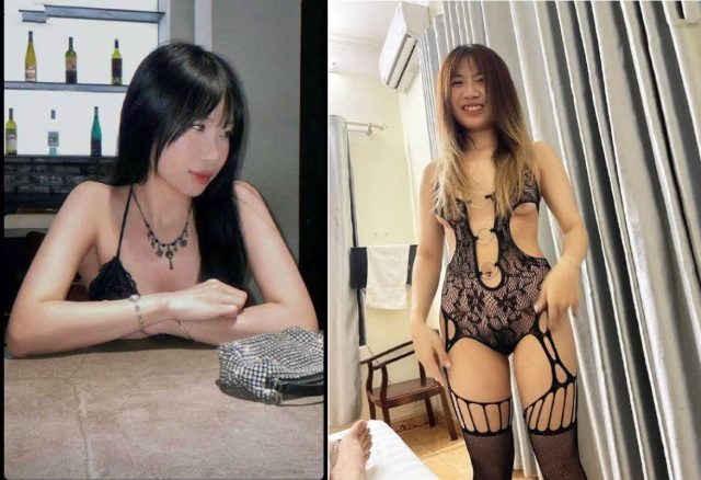 Mới mua cho bồ sexy em khoái mặc ngay khi em quỳ doggy cong mông cao trên giường. Lồn múp căng bóng rung rẩy theo nhịp dập mạnh bạo khiến nước dâm phun ra thành tia.