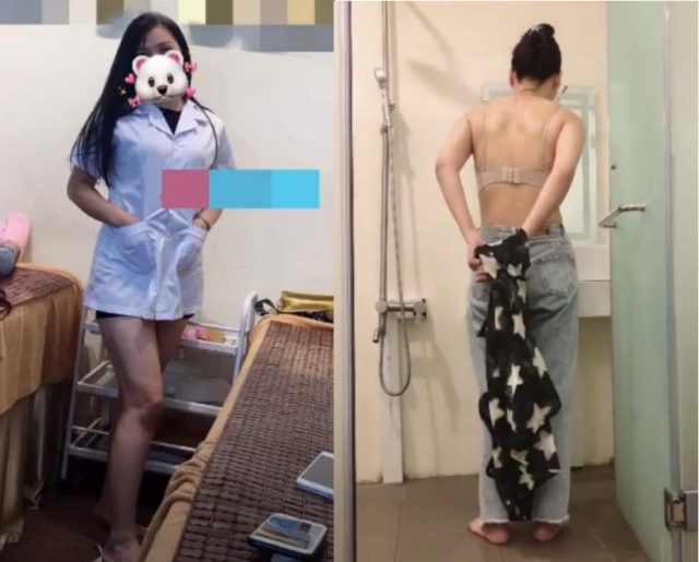 Chỉ vài giây sau, anh đã bị chị kéo vào góc khuất, chị nhanh tay kéo khóa quần anh xuống và quỳ bú cu anh say mê. Anh siết tóc chị, địt miệng chị mạnh bạo trong khi vợ vẫn đang nằm trong phòng siêu âm, chị rên khẽ dâm đãng, nước miếng chảy dài xuống sàn gạch.